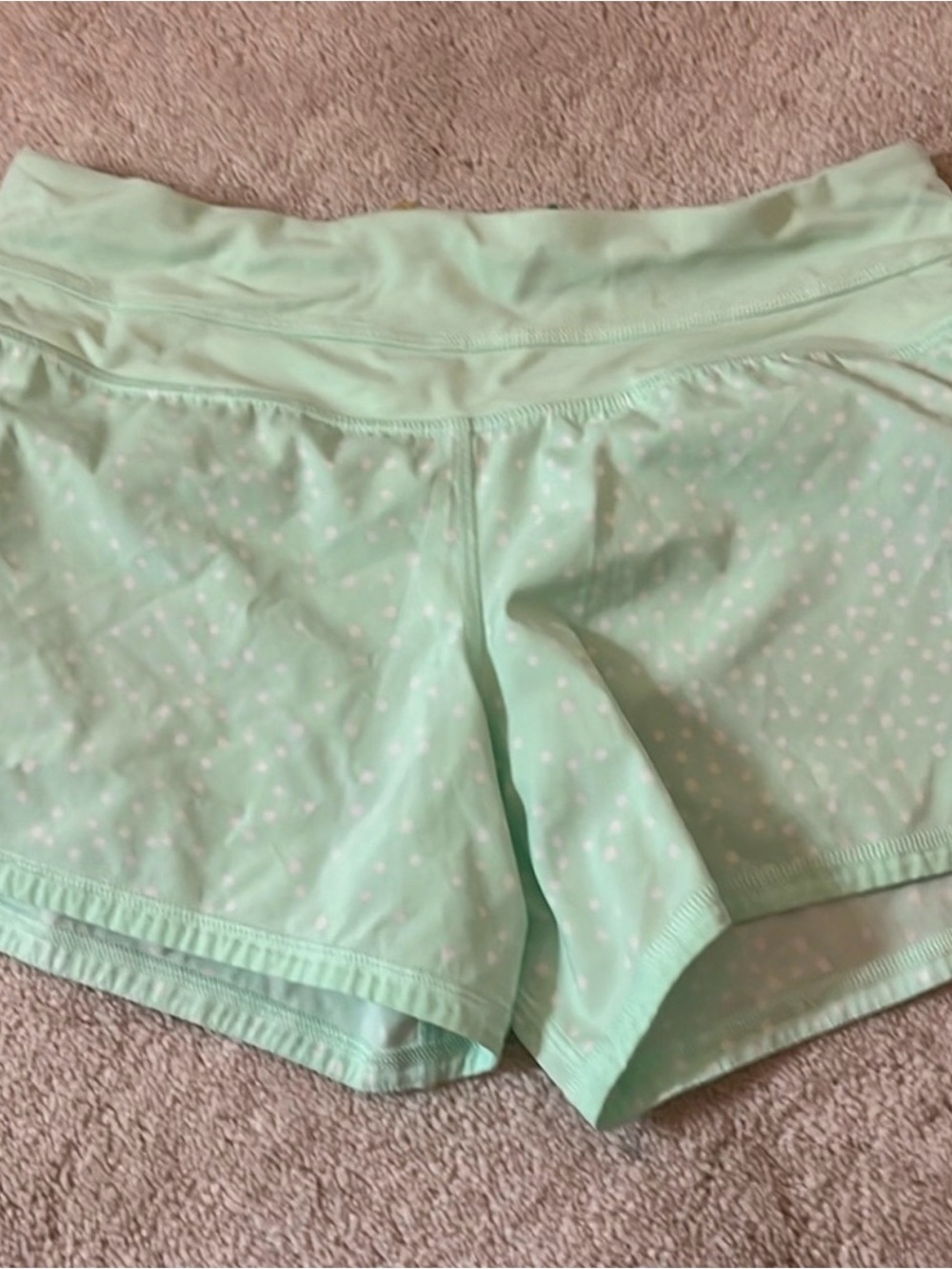lululemon athletica Mint Green Polka Dot Women's Shorts